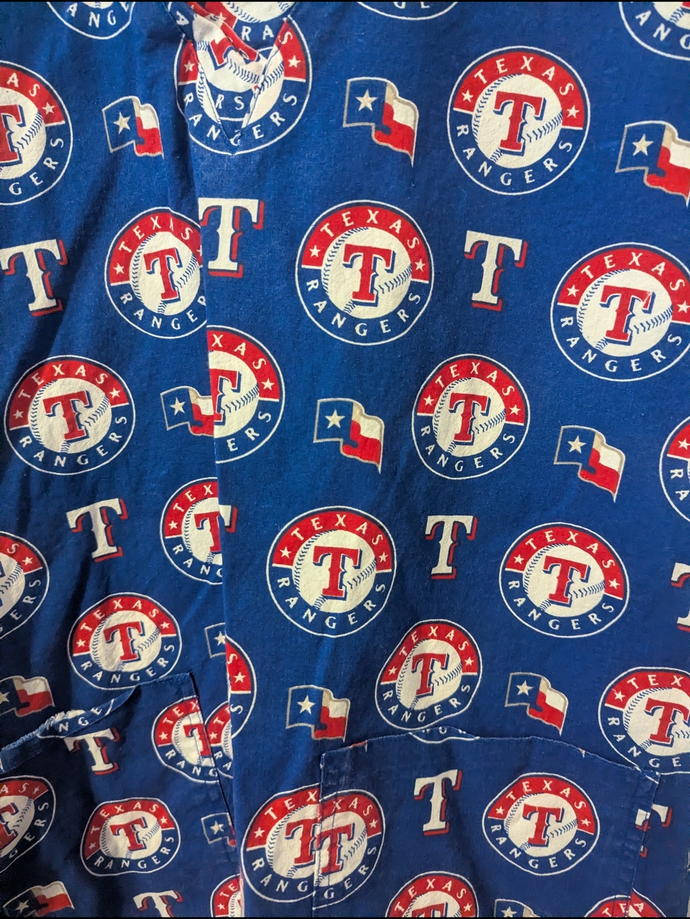 Texas Rangers Scrub Top - Picture 2 of 7